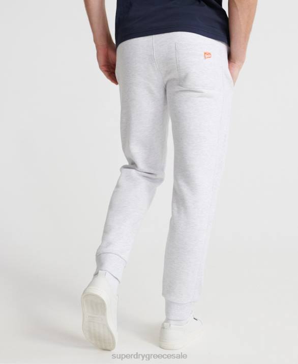 πορτοκαλί label joggers άνδρες είδη ένδυσης ανοιχτό γκρι Superdry L02L6503