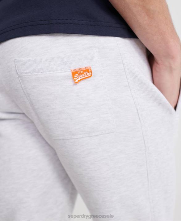 πορτοκαλί label joggers άνδρες είδη ένδυσης ανοιχτό γκρι Superdry L02L6503