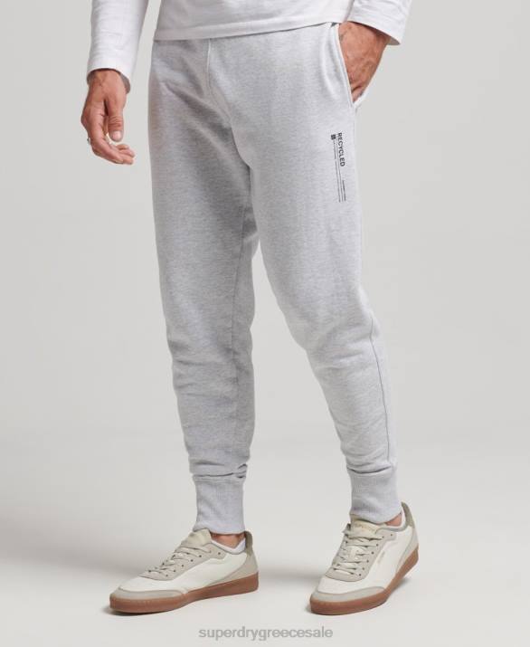 ανακυκλωμένα micro side joggers άνδρες είδη ένδυσης ανοιχτό γκρι Superdry L02L6397