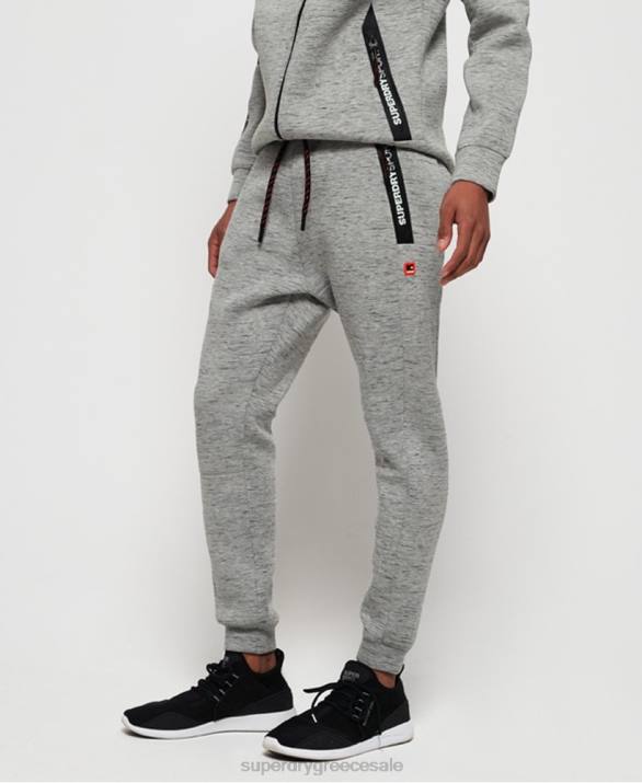 γυμναστήριο tech stretch slim joggers άνδρες είδη ένδυσης γκρί Superdry L02L1442