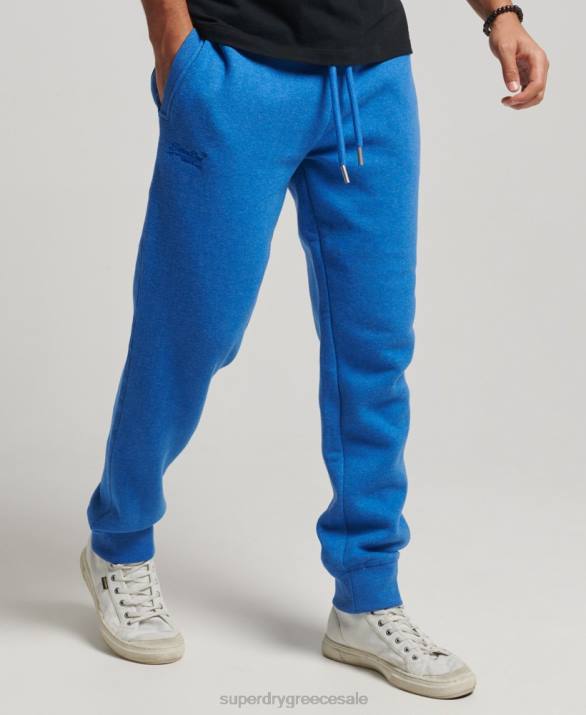 οργανικό βαμβάκι vintage λογότυπο κεντημένο joggers άνδρες είδη ένδυσης μπλε Superdry L02L6371