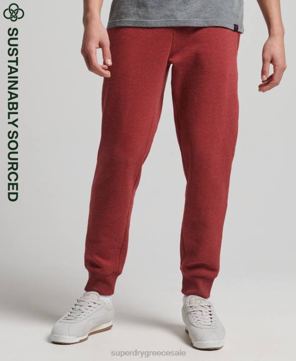 οργανικό βαμβάκι vintage λογότυπο κεντημένο joggers άνδρες είδη ένδυσης το κόκκινο Superdry L02L6387