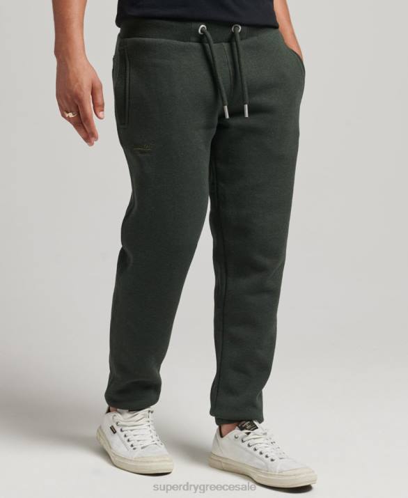 οργανικό βαμβάκι vintage λογότυπο κεντημένο joggers άνδρες είδη ένδυσης πράσινος Superdry L02L6437