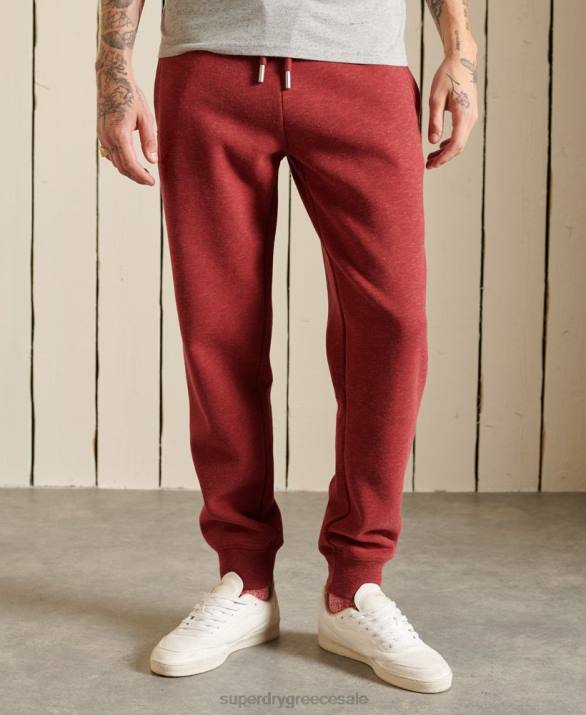 vintage λογότυπο κεντημένα joggers άνδρες είδη ένδυσης το κόκκινο Superdry L02L6482