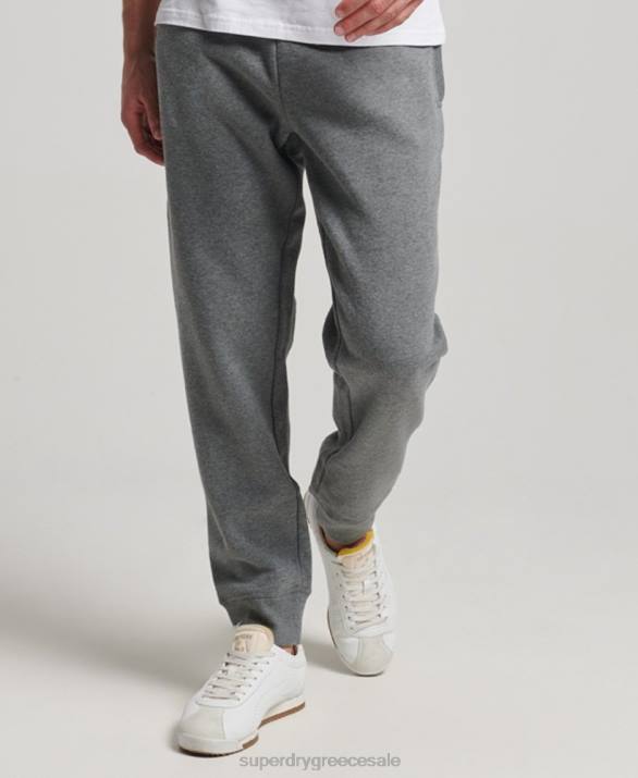 vintage λογότυπο κεντημένα joggers άνδρες είδη ένδυσης γκρί Superdry L02L6483