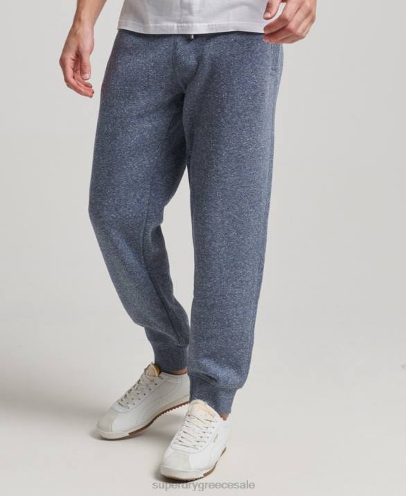 vintage λογότυπο κεντημένα joggers άνδρες είδη ένδυσης μπλε Superdry L02L6484