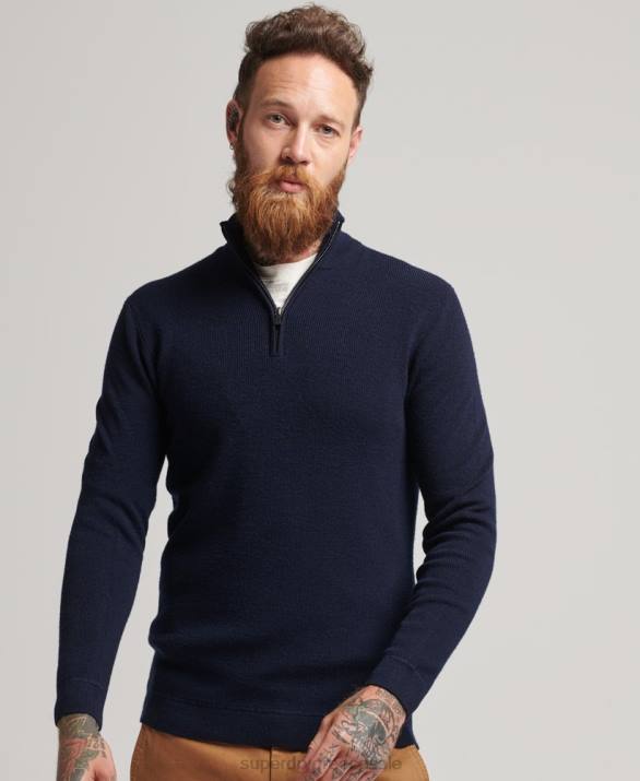 στούντιο Merino henley jumper άνδρες είδη ένδυσης ΠΟΛΕΜΙΚΟ ΝΑΥΤΙΚΟ Superdry L02L1266