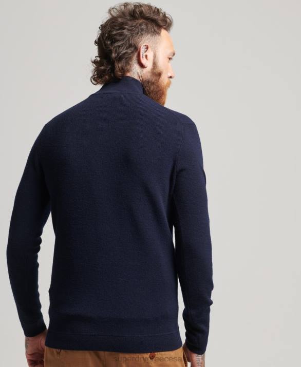 στούντιο Merino henley jumper άνδρες είδη ένδυσης ΠΟΛΕΜΙΚΟ ΝΑΥΤΙΚΟ Superdry L02L1266