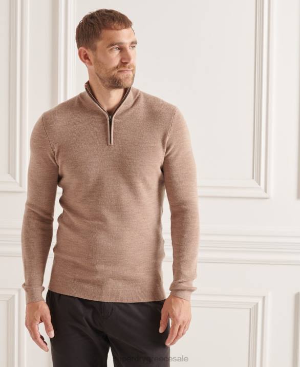 στούντιο Merino henley jumper άνδρες είδη ένδυσης μπεζ Superdry L02L1323