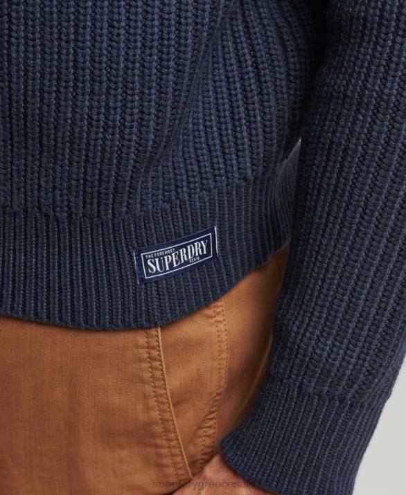 henley jumper άνδρες είδη ένδυσης ΠΟΛΕΜΙΚΟ ΝΑΥΤΙΚΟ Superdry L02L1255