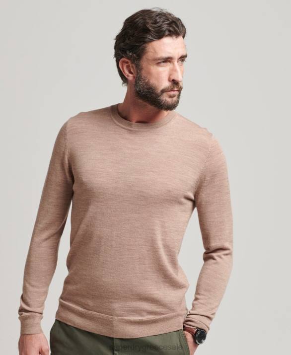 jumper λαιμού merino crew άνδρες είδη ένδυσης μαύρος Superdry L02L1254