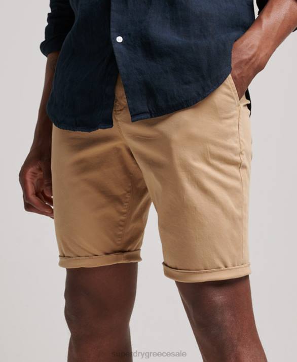 σορτς chino core άνδρες είδη ένδυσης μπεζ Superdry L02L245