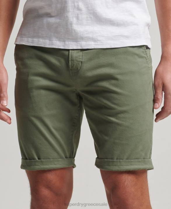 σορτς chino core άνδρες είδη ένδυσης πράσινος Superdry L02L249