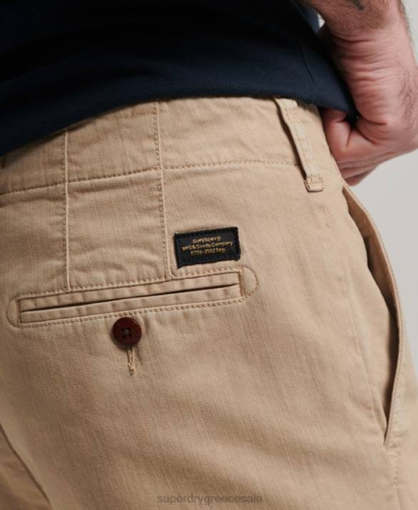 σορτς chino officer άνδρες είδη ένδυσης κρέμα Superdry L02L35