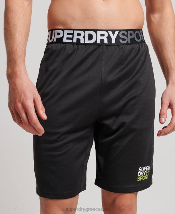 core χαλαρό σορτς άνδρες είδη ένδυσης μαύρος Superdry L02L1411