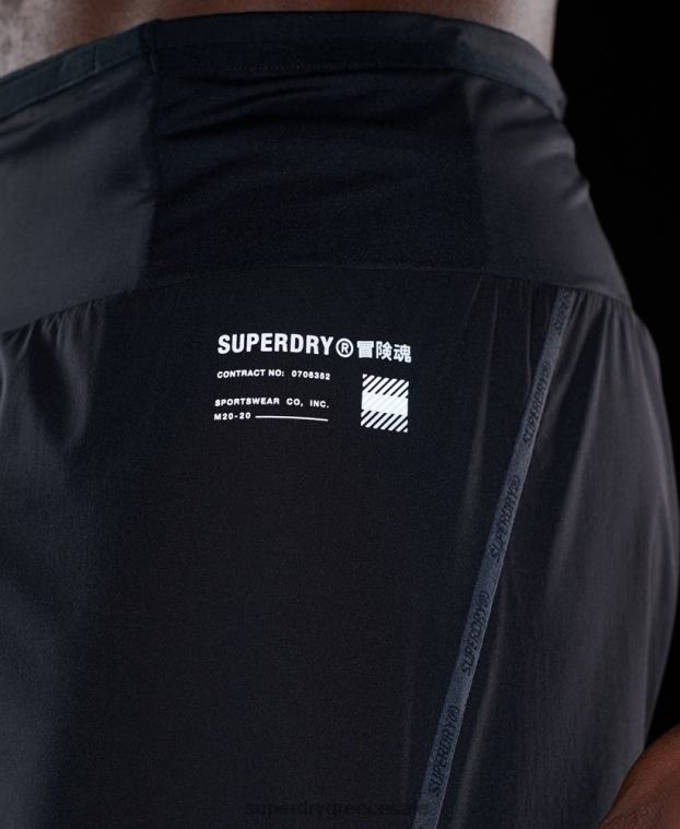 τρέξιμο σορτς premium άνδρες Superdry είδη ένδυσης 00T2R5364 μαύρος