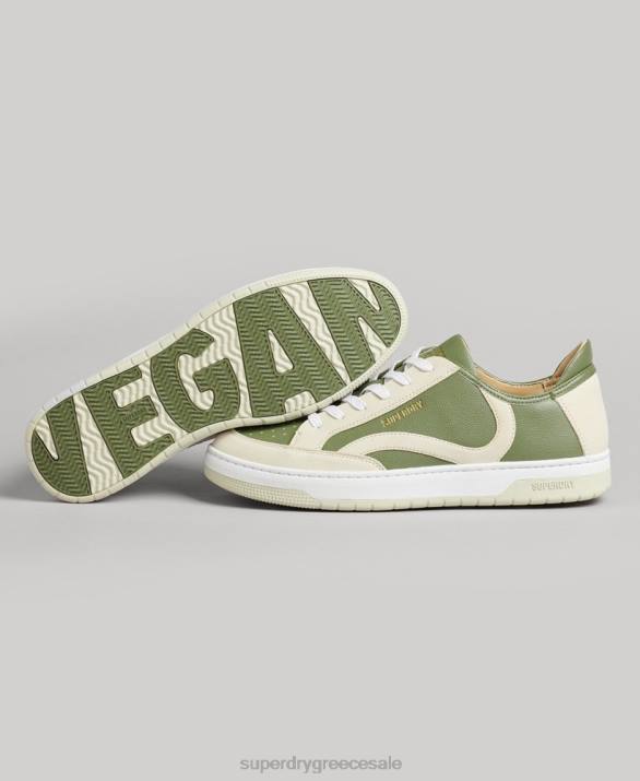 vegan basket low top trainers άνδρες παπούτσια πράσινος Superdry L02L1894