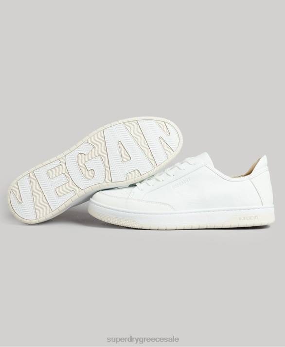 vegan basket low top trainers άνδρες παπούτσια άσπρο Superdry L02L1897