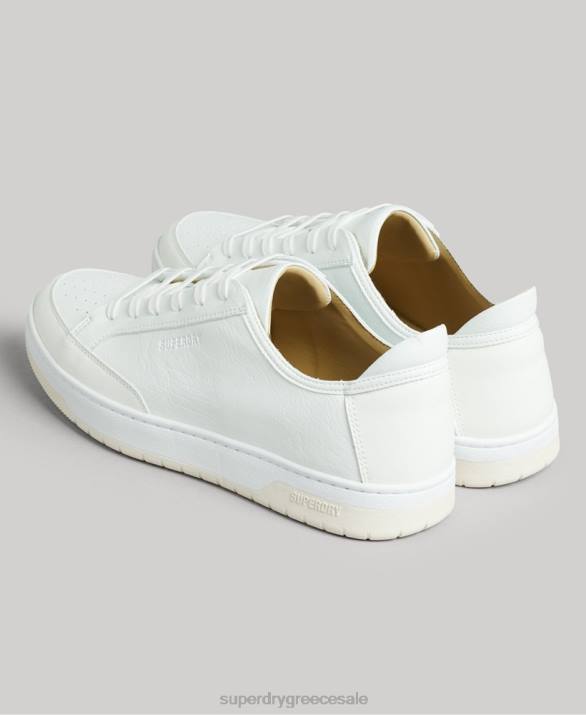 vegan basket low top trainers άνδρες παπούτσια άσπρο Superdry L02L1897