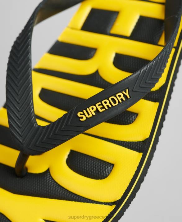 σαγιονάρες vegan άνδρες παπούτσια μαύρος Superdry L02L1891